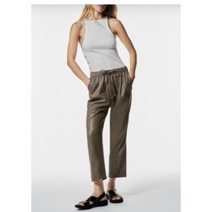 Zara faux leather pants